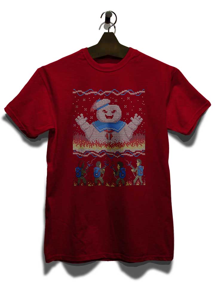 ugly-sweater-ghostbusters-t-shirt bordeaux 3