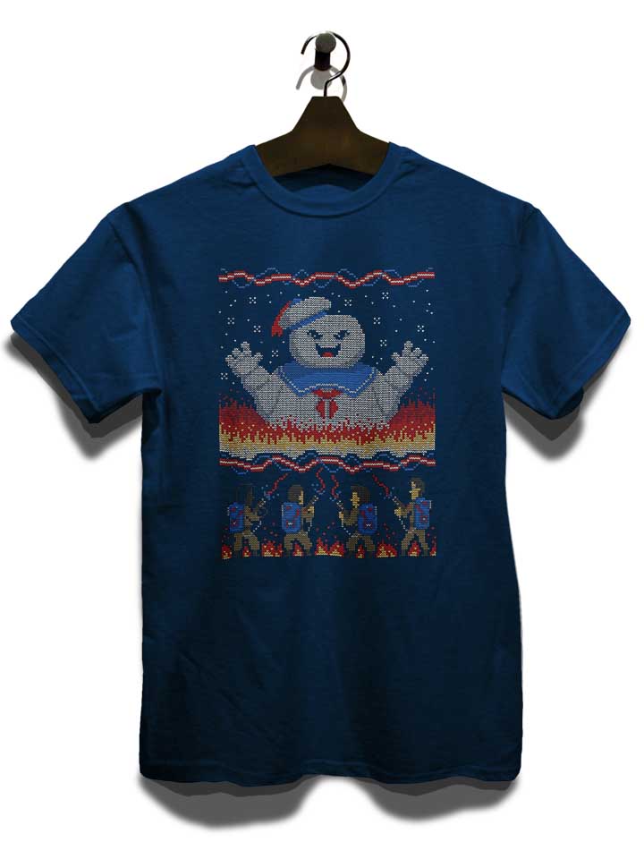 ugly-sweater-ghostbusters-t-shirt dunkelblau 3