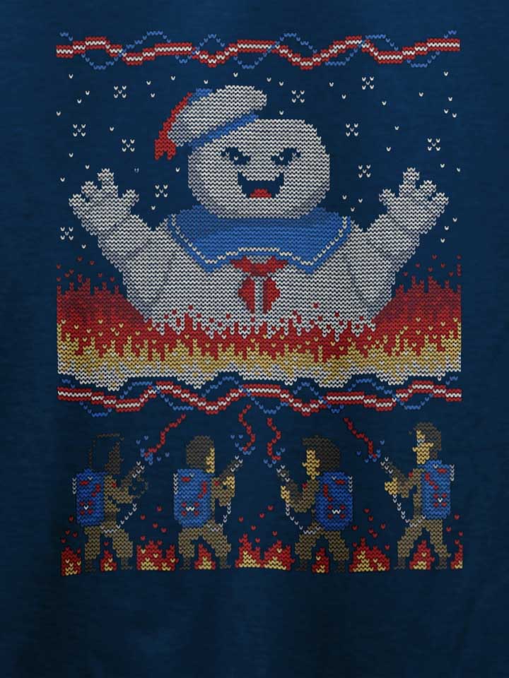 ugly-sweater-ghostbusters-t-shirt dunkelblau 4