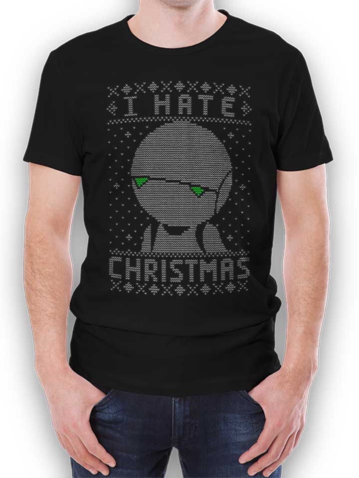 Ugly Sweater I Hate Christmas T-Shirt nero L