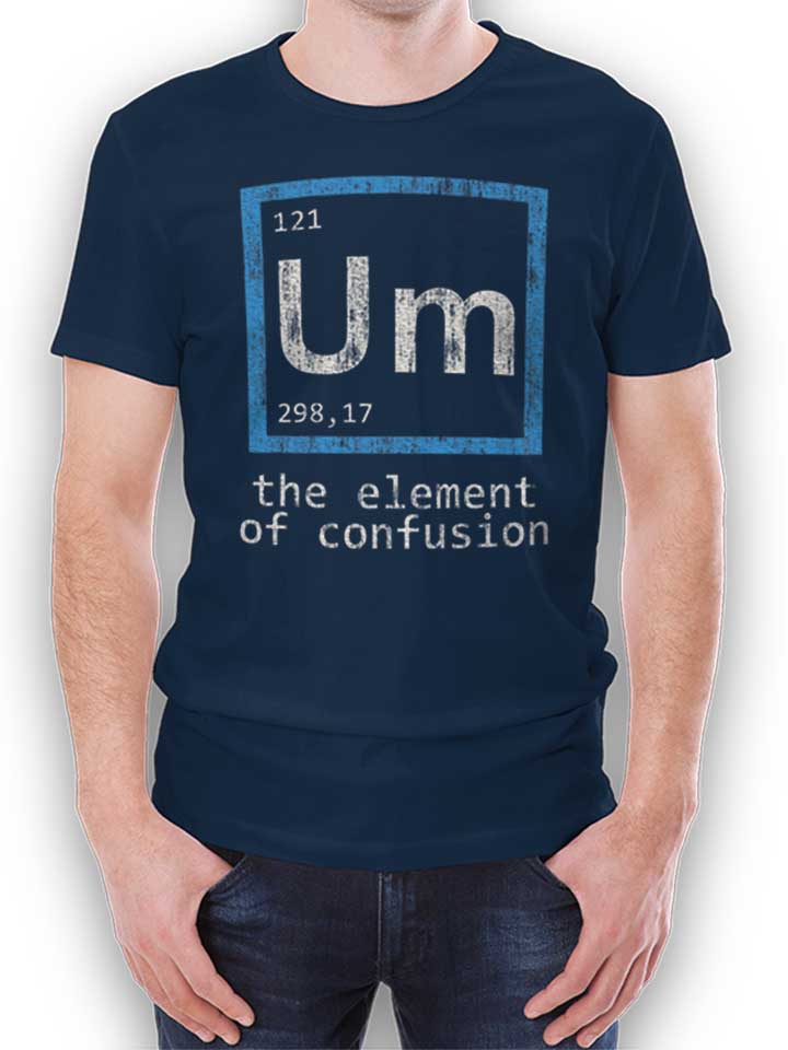 Um Science T-Shirt dunkelblau L