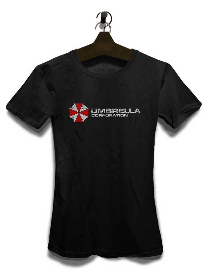 umbrella-corporation-vintage-damen-t-shirt schwarz 3