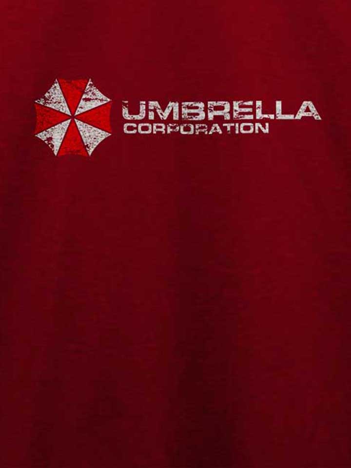 umbrella-corporation-vintage-t-shirt bordeaux 4