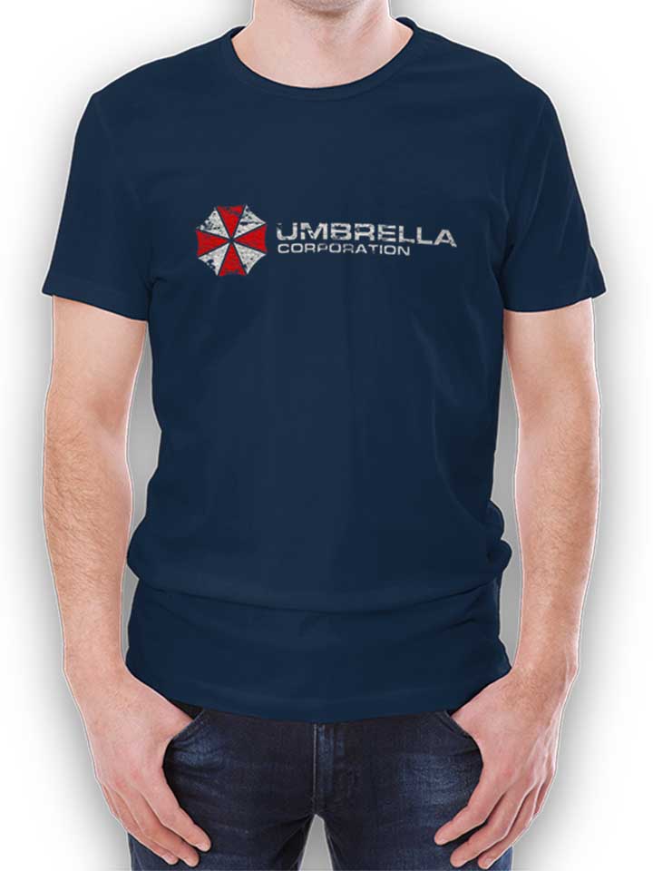 Umbrella Corporation Vintage T-Shirt dunkelblau L
