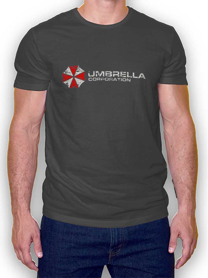 Umbrella Corporation Vintage T-Shirt dunkelgrau L