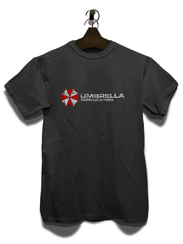umbrella-corporation-vintage-t-shirt dunkelgrau 3