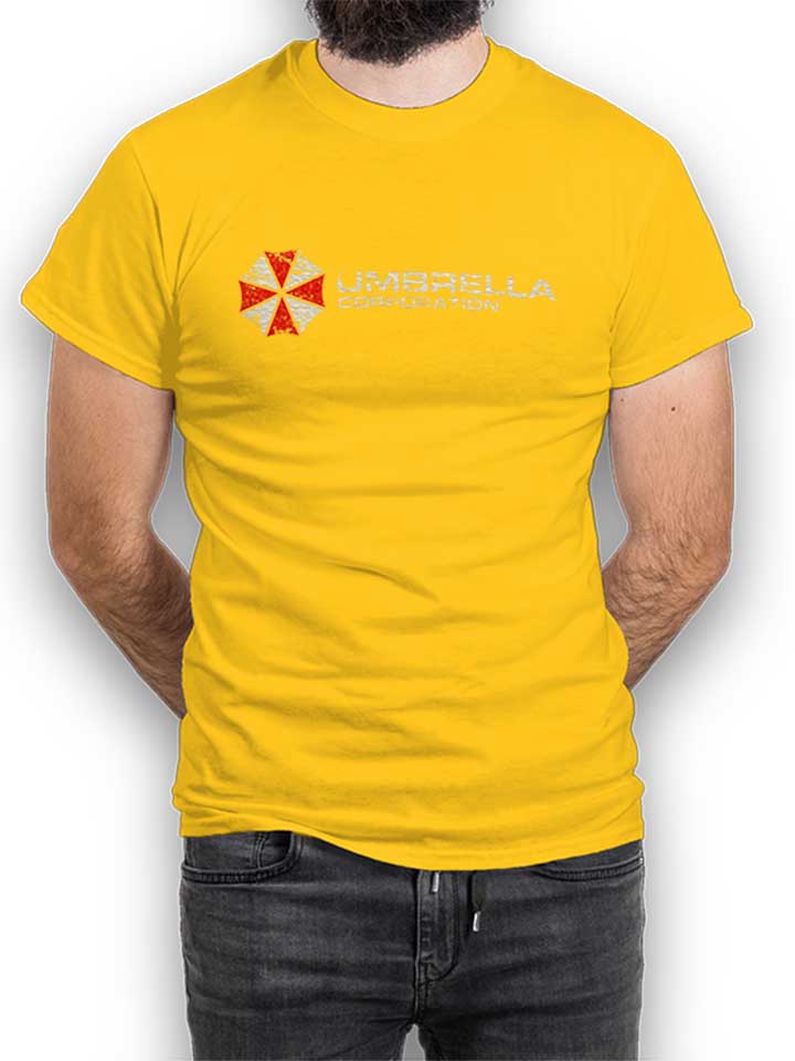 Umbrella Corporation Vintage T-Shirt yellow L
