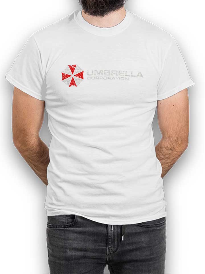 Umbrella Corporation Vintage T-Shirt weiss L