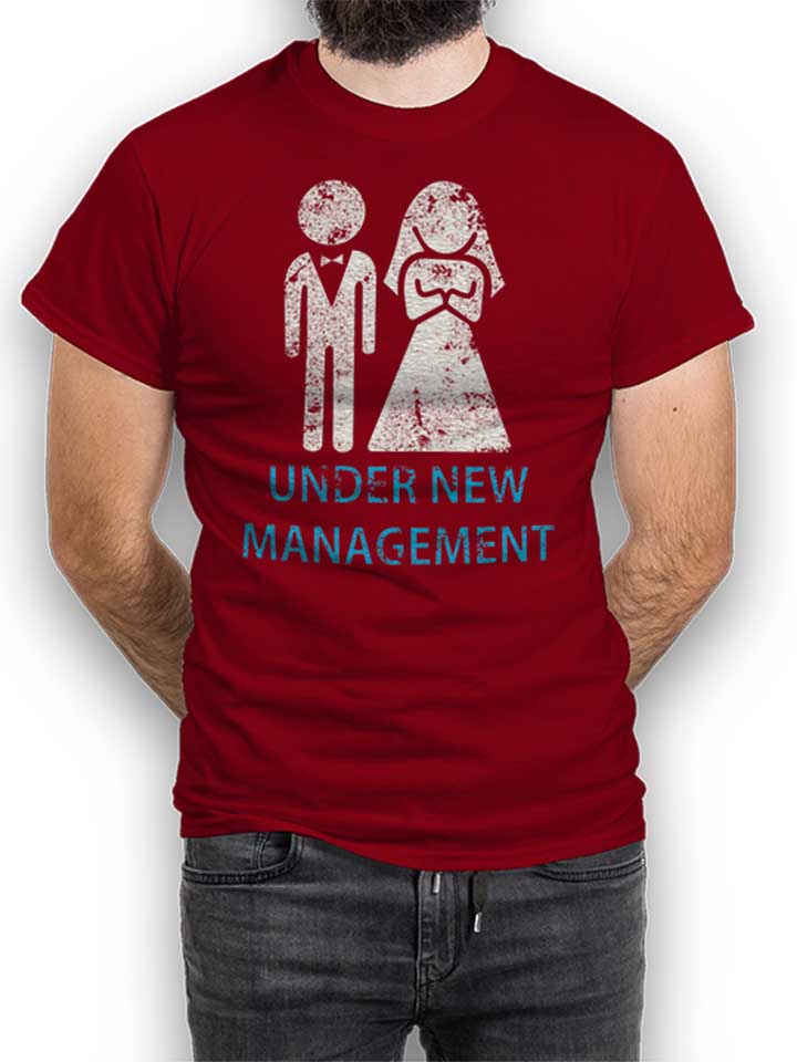 under-new-management-vintage-t-shirt bordeaux 1