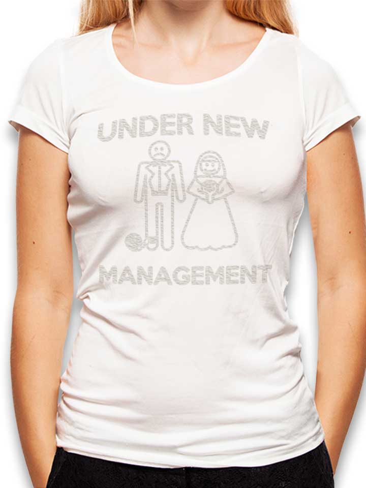 Under New Management T-Shirt Donna bianco L