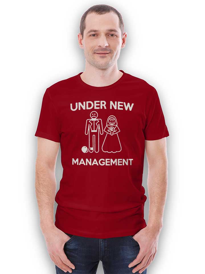 under-new-management-t-shirt bordeaux 2