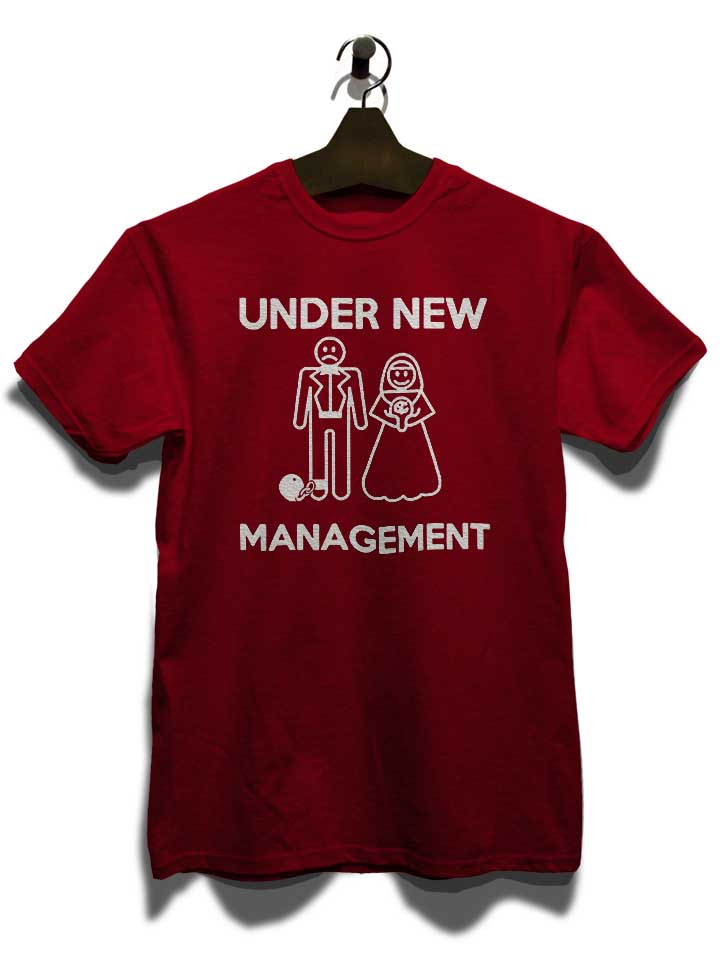 under-new-management-t-shirt bordeaux 3