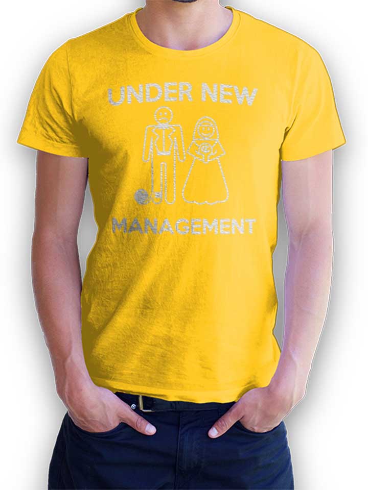 Under New Management T-Shirt jaune L