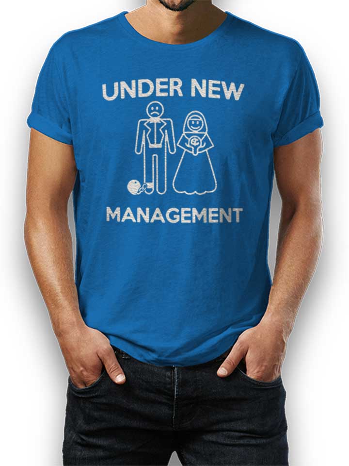 Under New Management T-Shirt blu-royal L