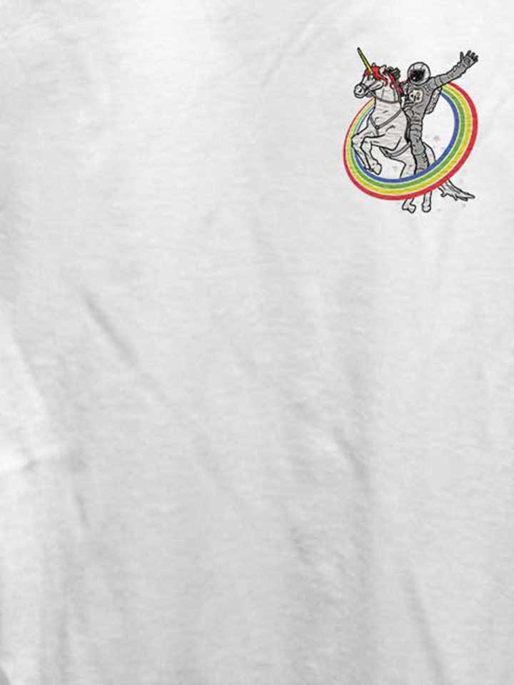 unicorn-astronaut-chest-print-damen-t-shirt weiss 4