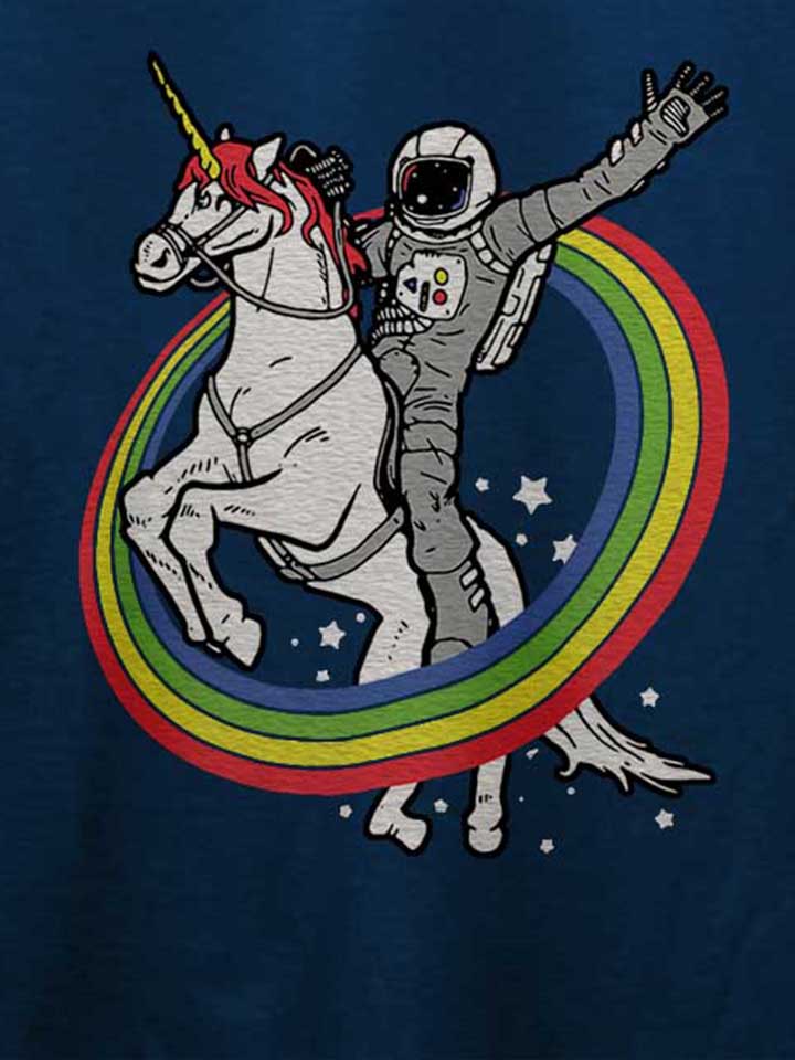 unicorn-astronaut-t-shirt dunkelblau 4