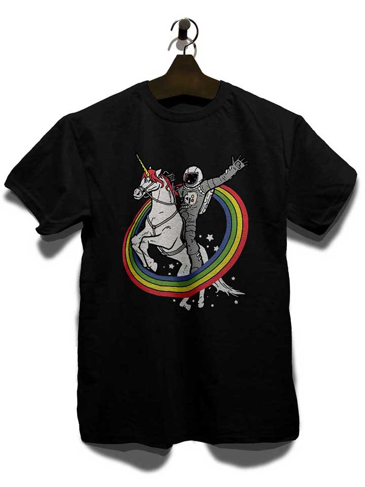 unicorn-astronaut-t-shirt schwarz 3