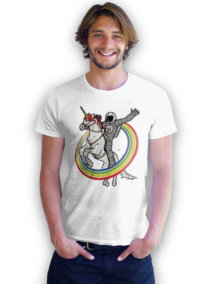 unicorn-astronaut-t-shirt weiss 2
