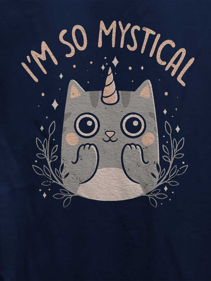 unicorn-cat-damen-t-shirt dunkelblau 4