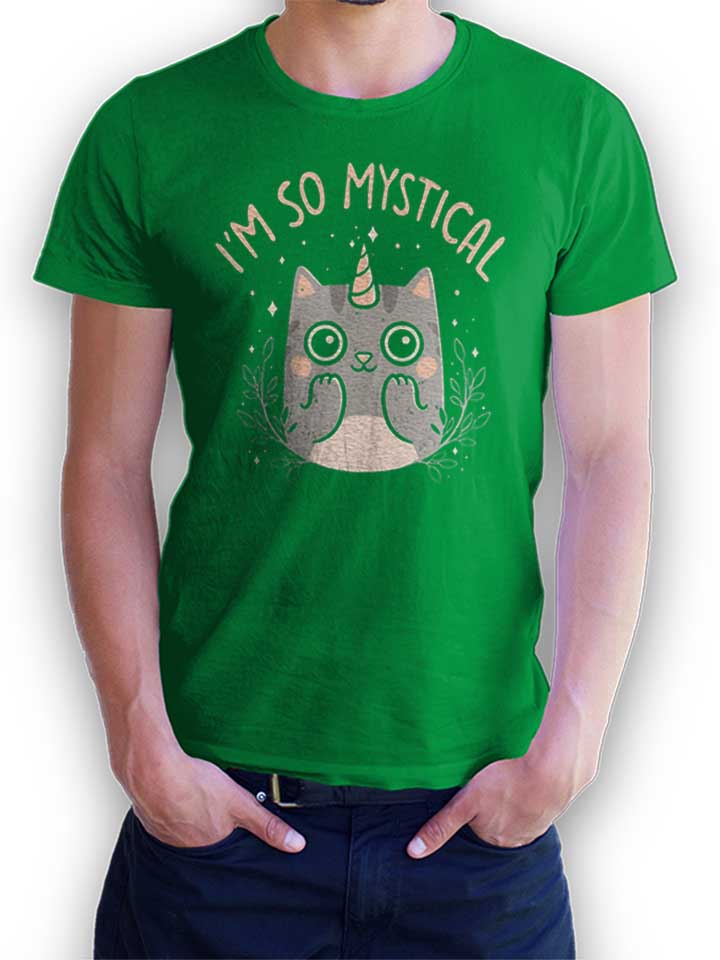 Unicorn Cat T-Shirt vert L