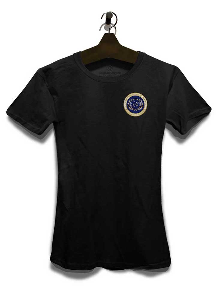 united-federation-of-planets-chest-print-damen-t-shirt schwarz 3