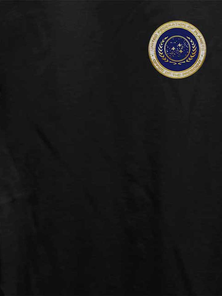 united-federation-of-planets-chest-print-damen-t-shirt schwarz 4