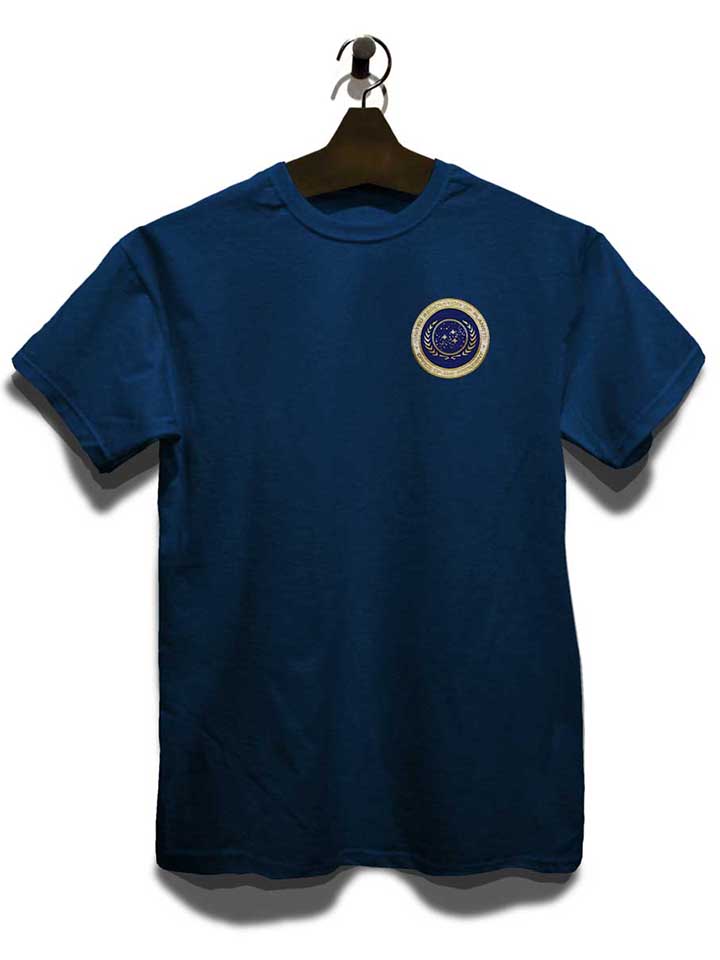 united-federation-of-planets-chest-print-t-shirt dunkelblau 3