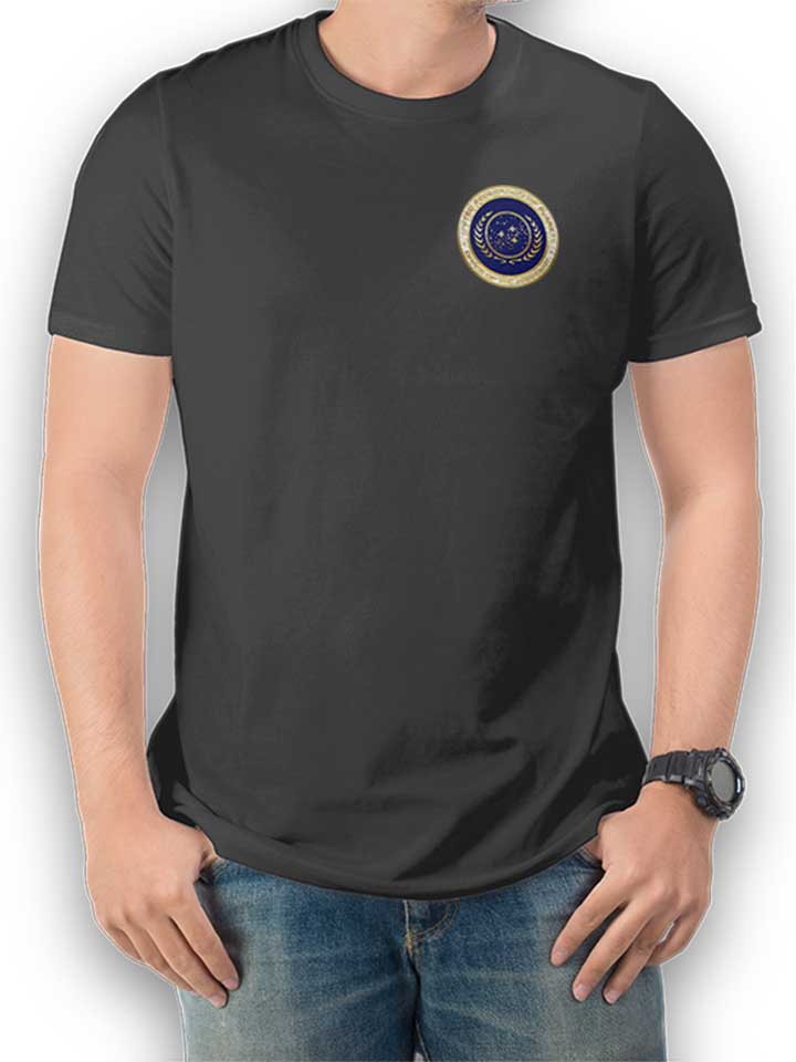 united-federation-of-planets-chest-print-t-shirt dunkelgrau 1