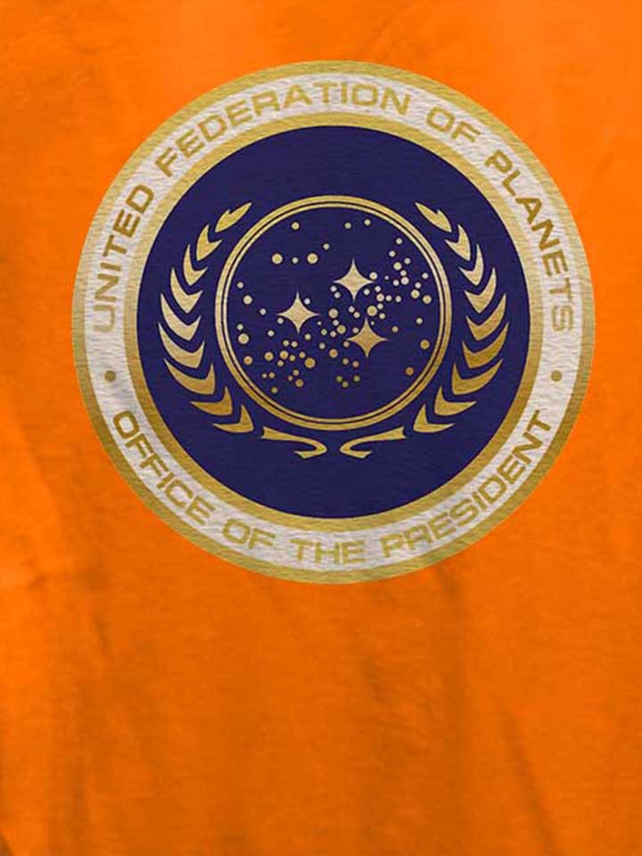 united-federation-of-planets-damen-t-shirt orange 4