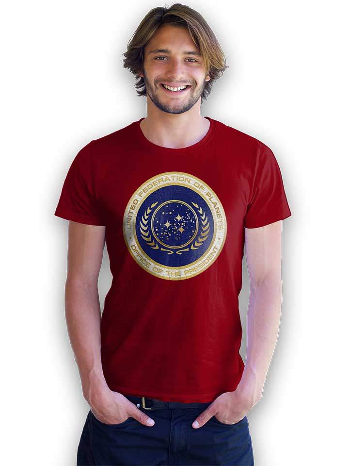 united-federation-of-planets-t-shirt bordeaux 2