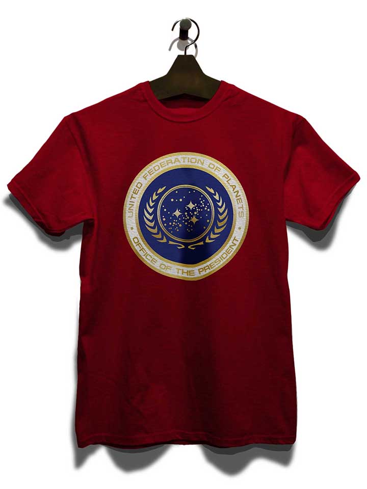 united-federation-of-planets-t-shirt bordeaux 3