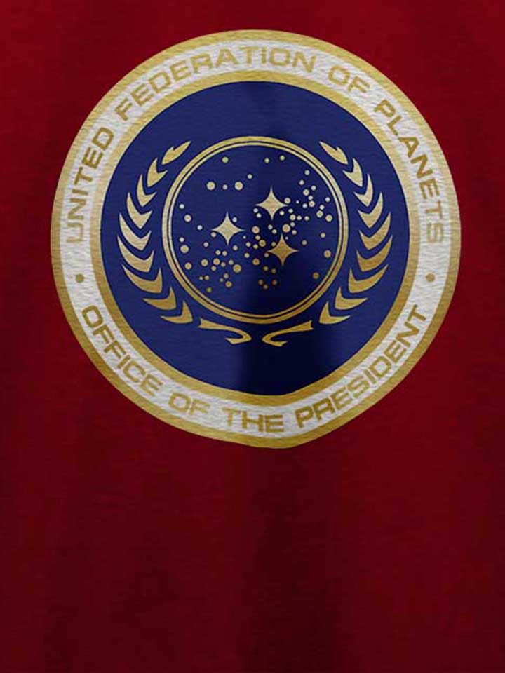 united-federation-of-planets-t-shirt bordeaux 4