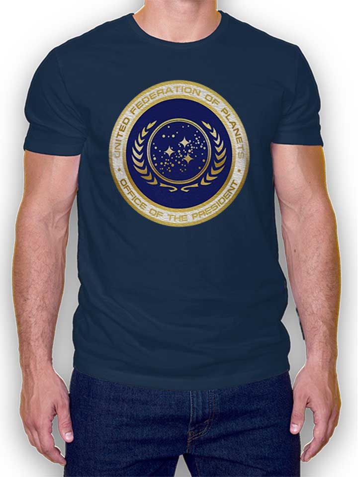 United Federation Of Planets T-Shirt navy L