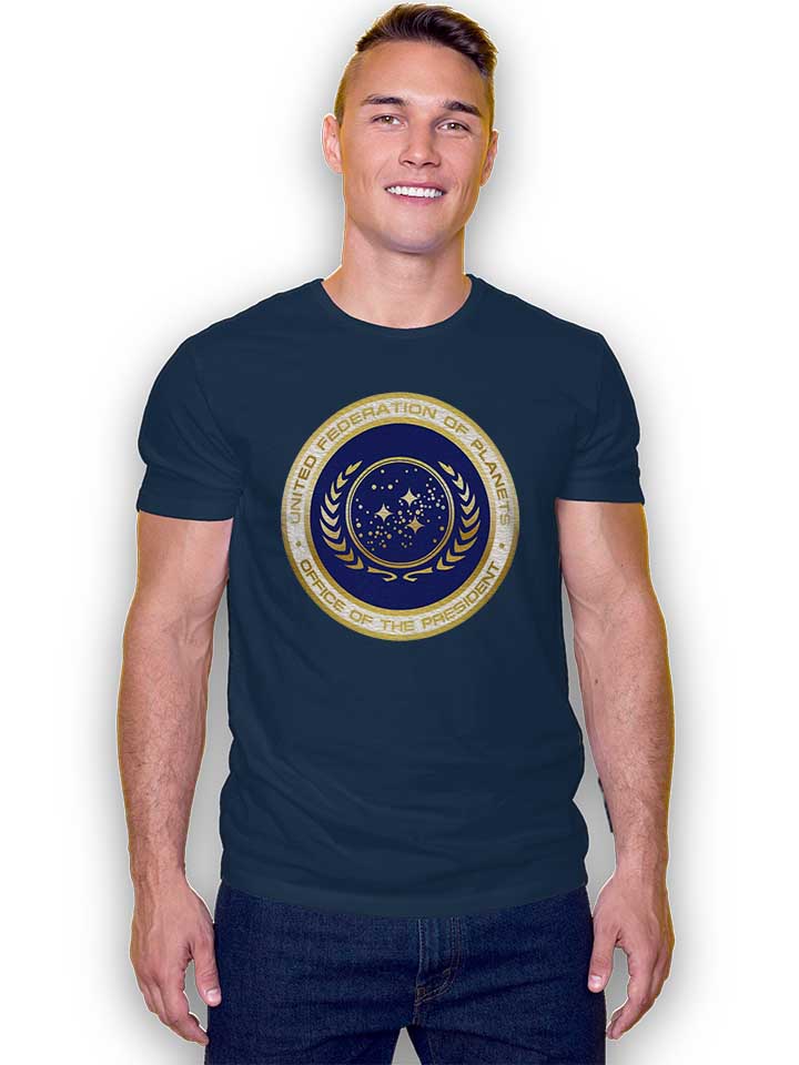 united-federation-of-planets-t-shirt dunkelblau 2