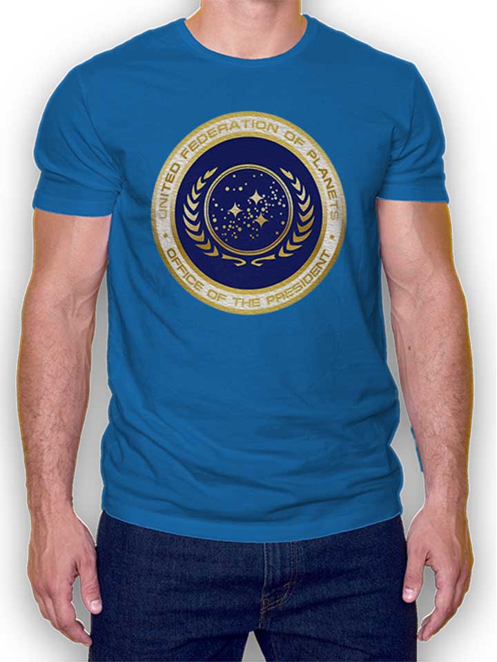 United Federation Of Planets T-Shirt bleu-roi L