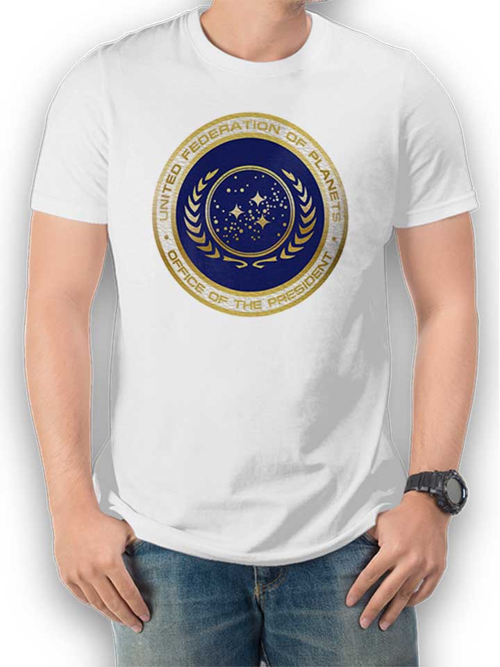 United Federation Of Planets T-Shirt blanc L