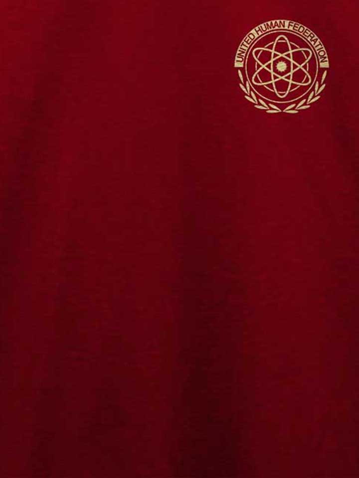 united-human-federation-valerian-chest-print-t-shirt bordeaux 4