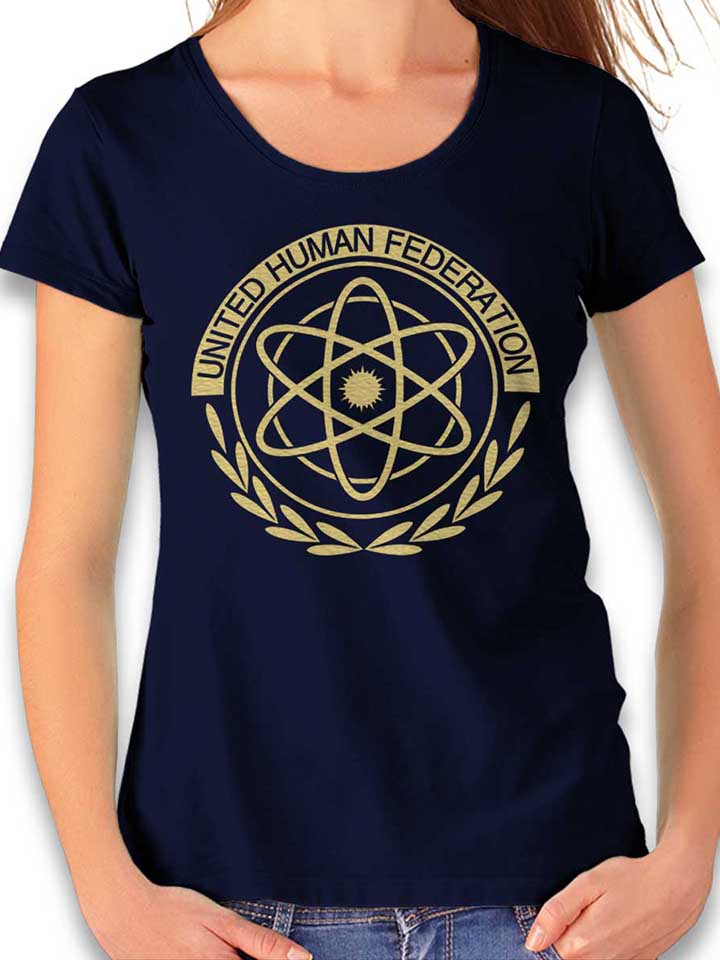 United Human Federation Valerian Damen T-Shirt dunkelblau L