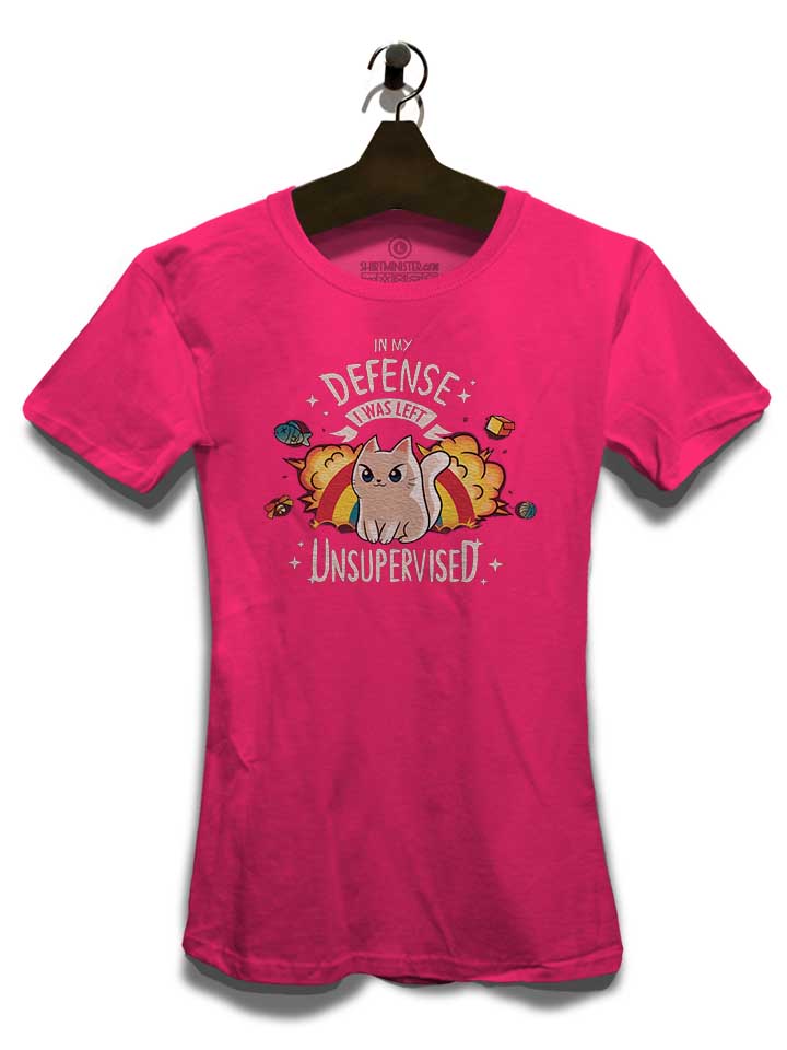 unsupervised-cat-damen-t-shirt fuchsia 3