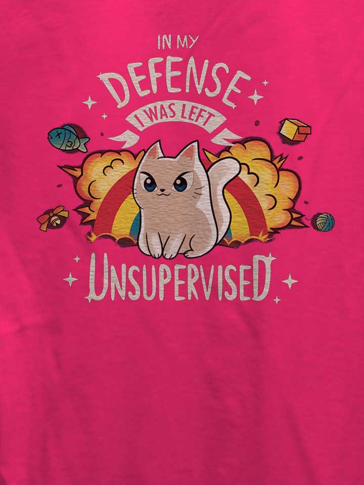 unsupervised-cat-damen-t-shirt fuchsia 4