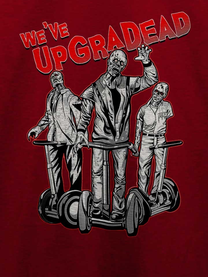 upgradead-t-shirt bordeaux 4