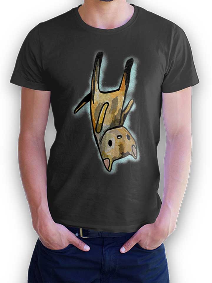 upside-down-cat-t-shirt dunkelgrau 1