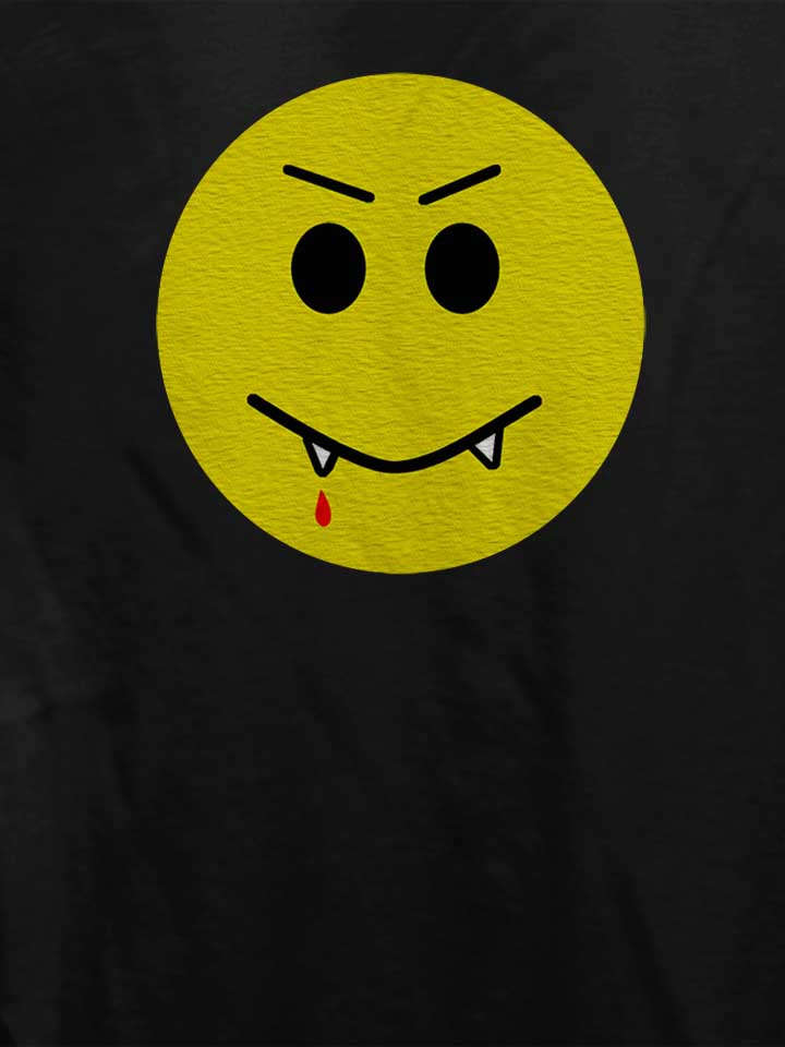 vampir-smiley-damen-t-shirt schwarz 4