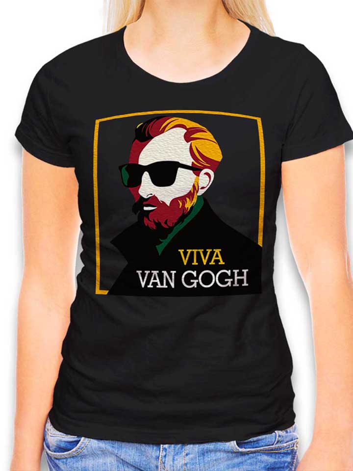 Van Gogh Hipster T-Shirt Donna nero L