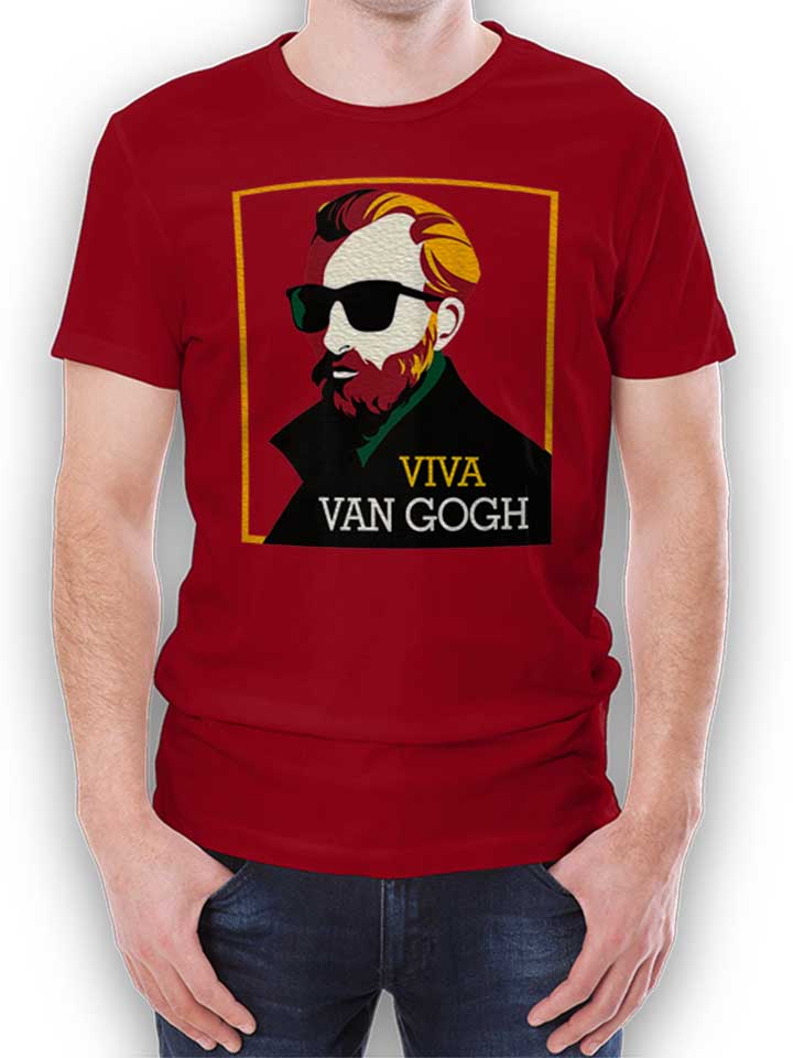 Van Gogh Hipster T-Shirt bordeaux L