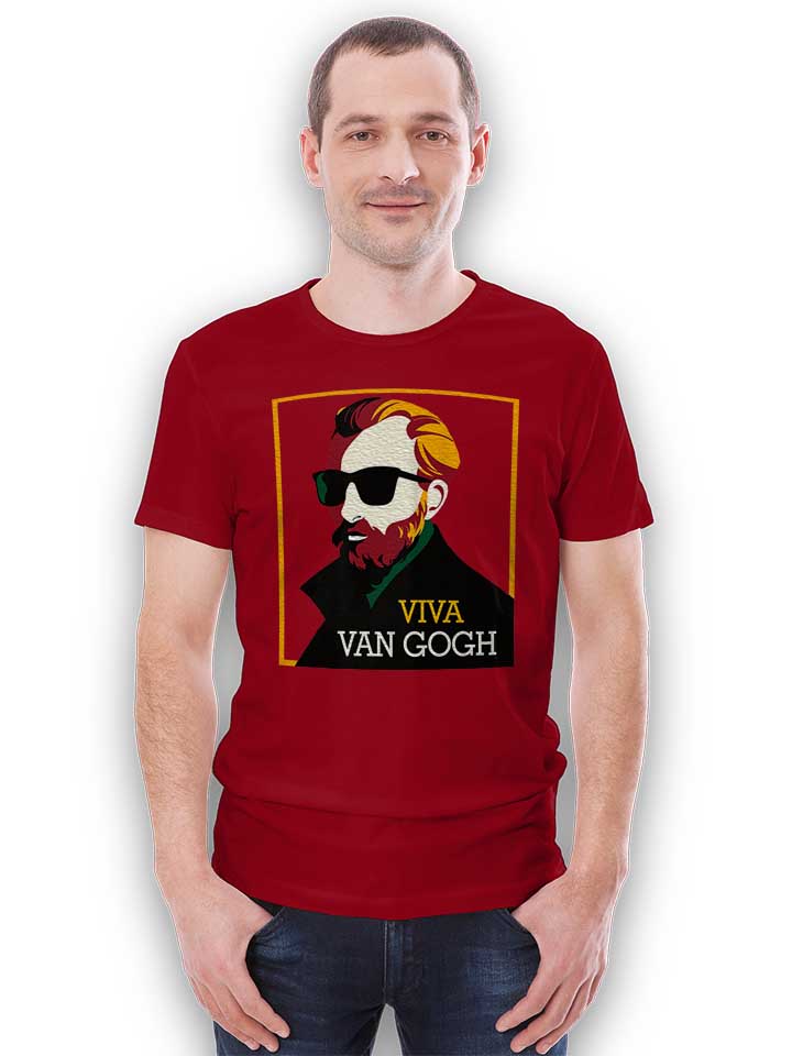 van-gogh-hipster-t-shirt bordeaux 2