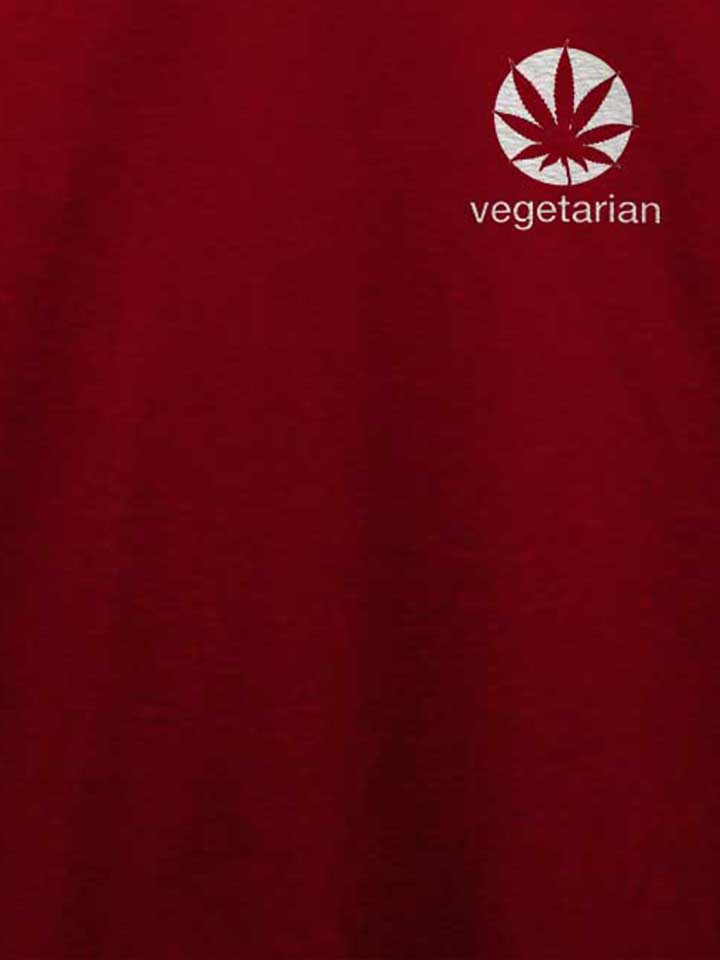 vegetarian-chest-print-t-shirt bordeaux 4