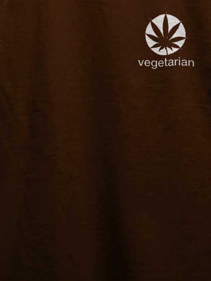 vegetarian-chest-print-t-shirt braun 4