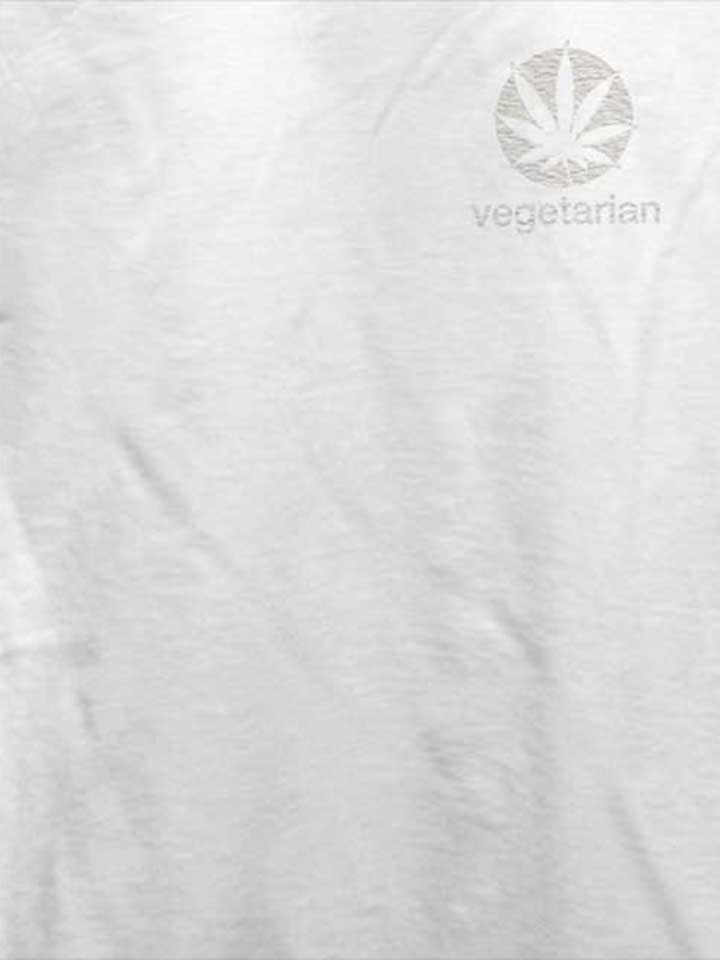 vegetarian-chest-print-t-shirt weiss 4
