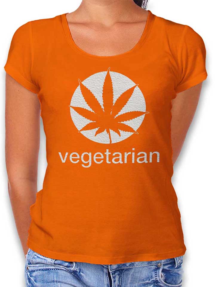Vegetarian T-Shirt Donna arancione L